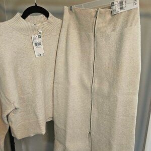 Mango Sweater and Skirt Set